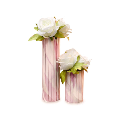 Pink Bloom: Bamboo Vase