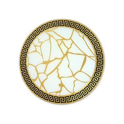 Broken Tree Black White Gold: Placemat