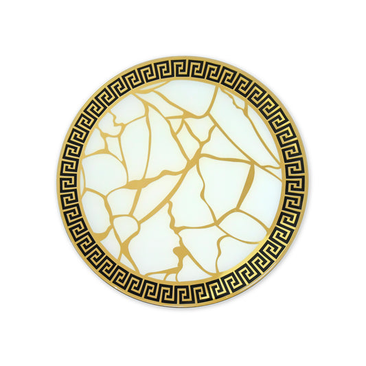 Broken Tree Black White Gold: Placemat