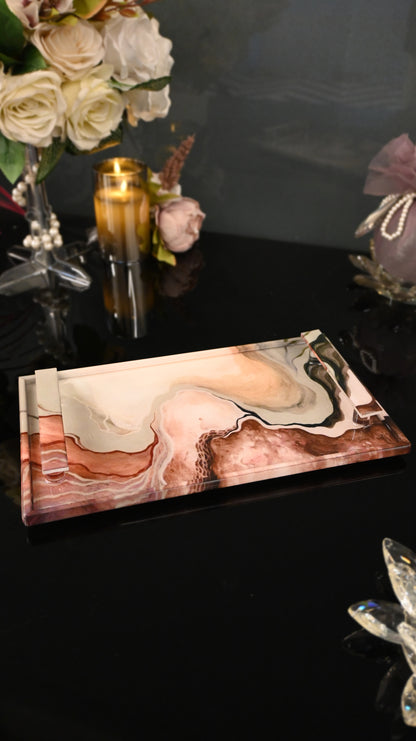 Desert Symphony: Rectangular Border Tray