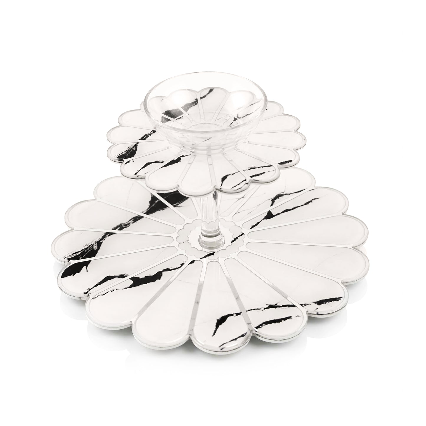 Daisy White: 2 Layer Platter