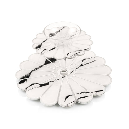 Daisy White: 2 Layer Platter