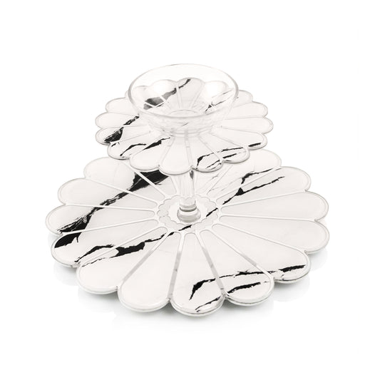 Daisy White: 2 Layer Platter