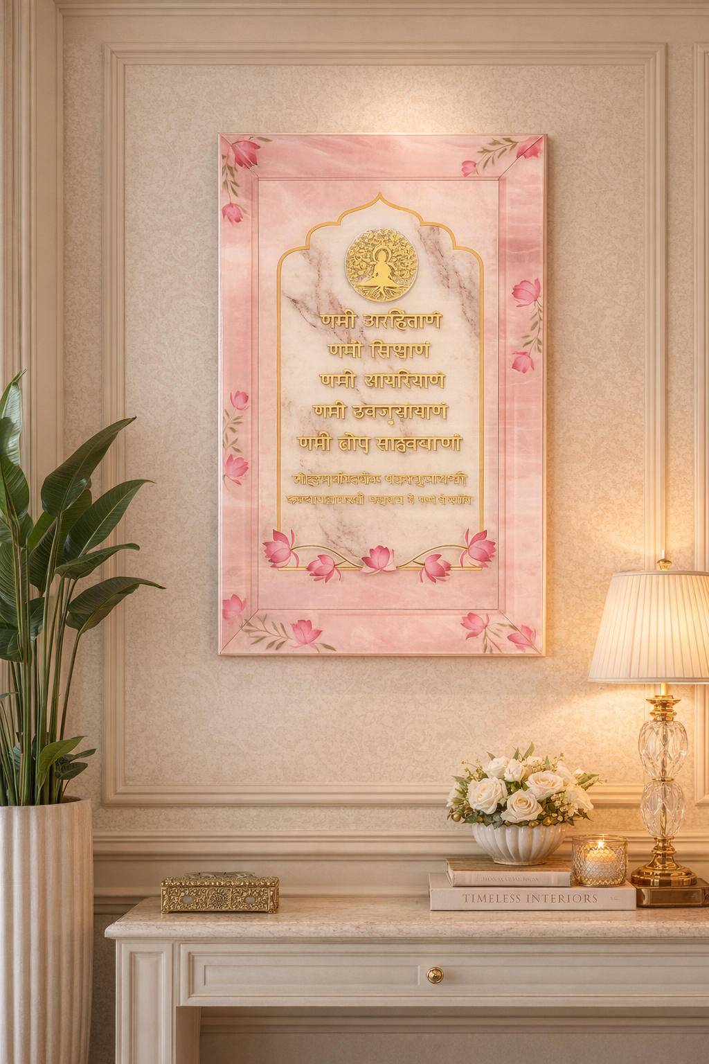 Namokar Mantra: 3D Wallart