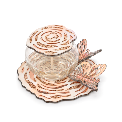 Rosegold Rosette: Butterfly Jar Candle