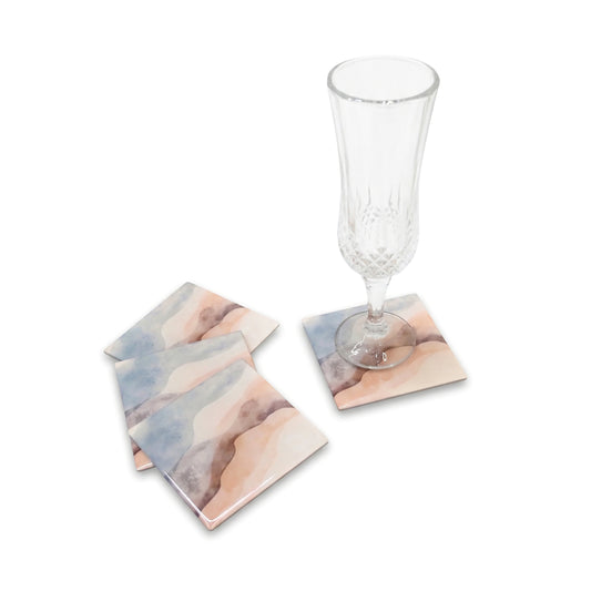 Terra Mist: Coasters with Coaster Holder (Set of 4)