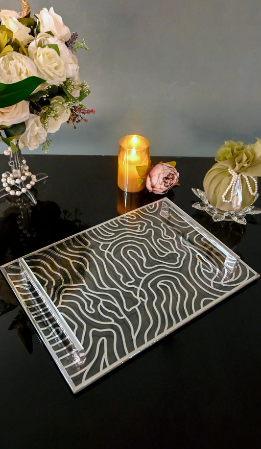 Silver Wave: Large Tray