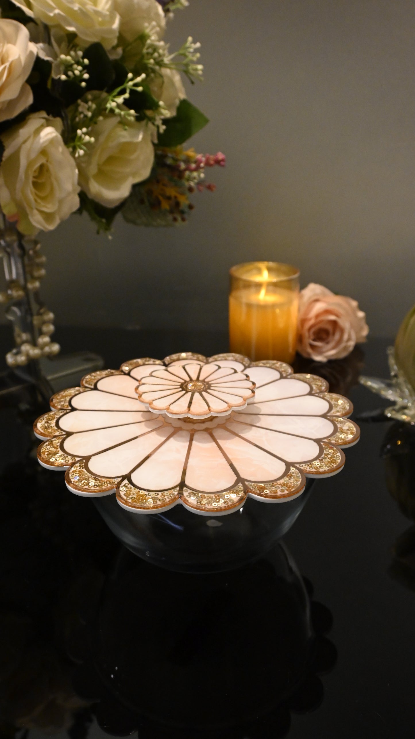 Daisy Rose Gold: Serving Lid