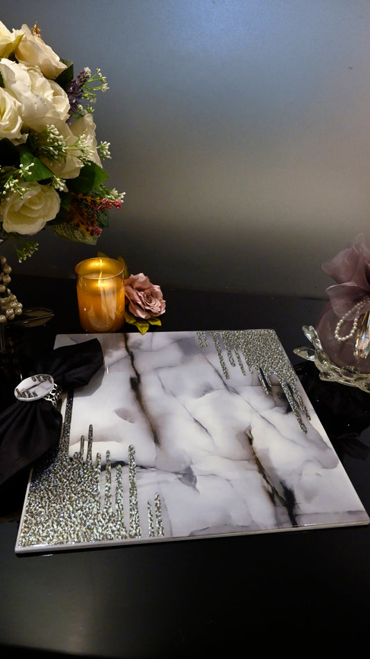 Crystal Droplets Grey: Placemat