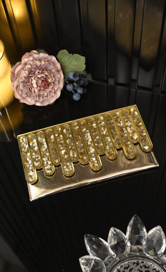 Gold Sequins : Clutch