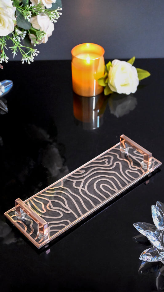 Rose Gold Wave: Small Tray