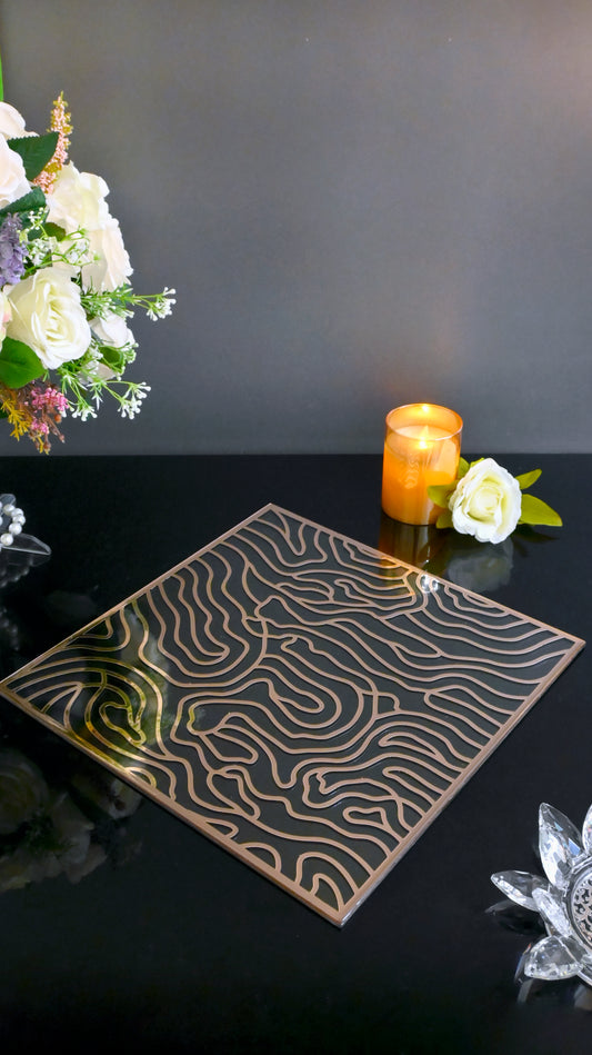 Rosegold Wave: Placemat