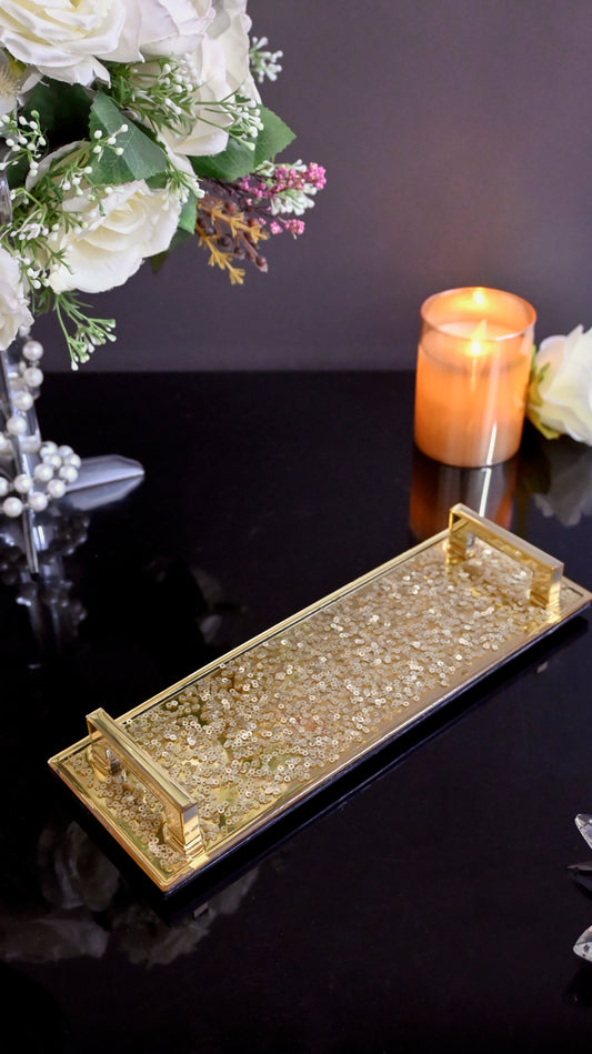 Gold Sequins: Small Tray