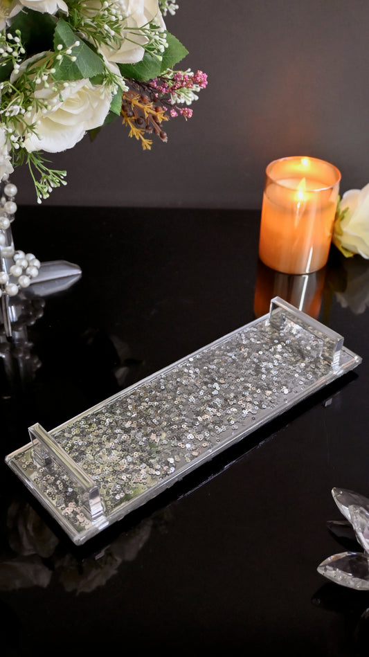 Silver Sequin: Small Tray