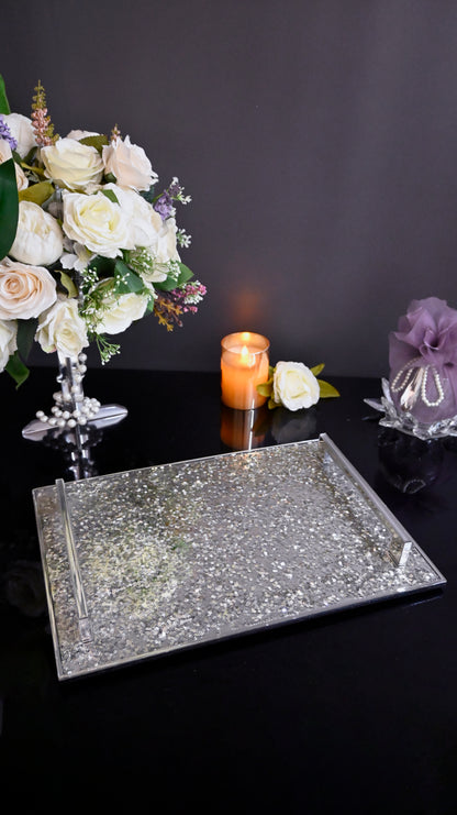 Silver Sequins: Large Tray