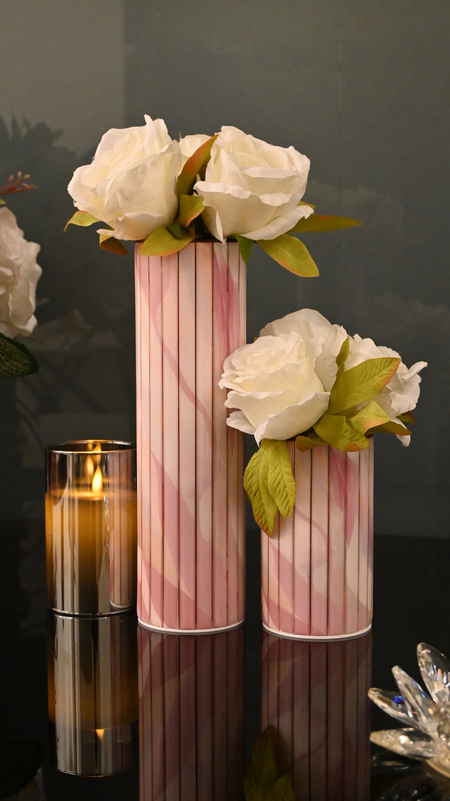 Pink Bloom: Bamboo Vase