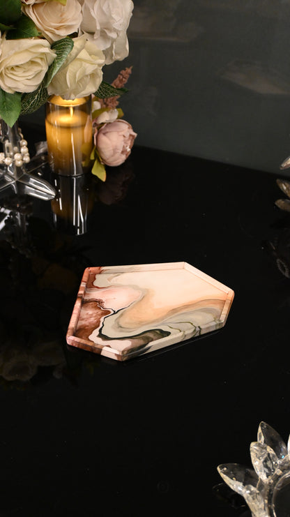 Desert Symphony: Hexagonal Platter Tray