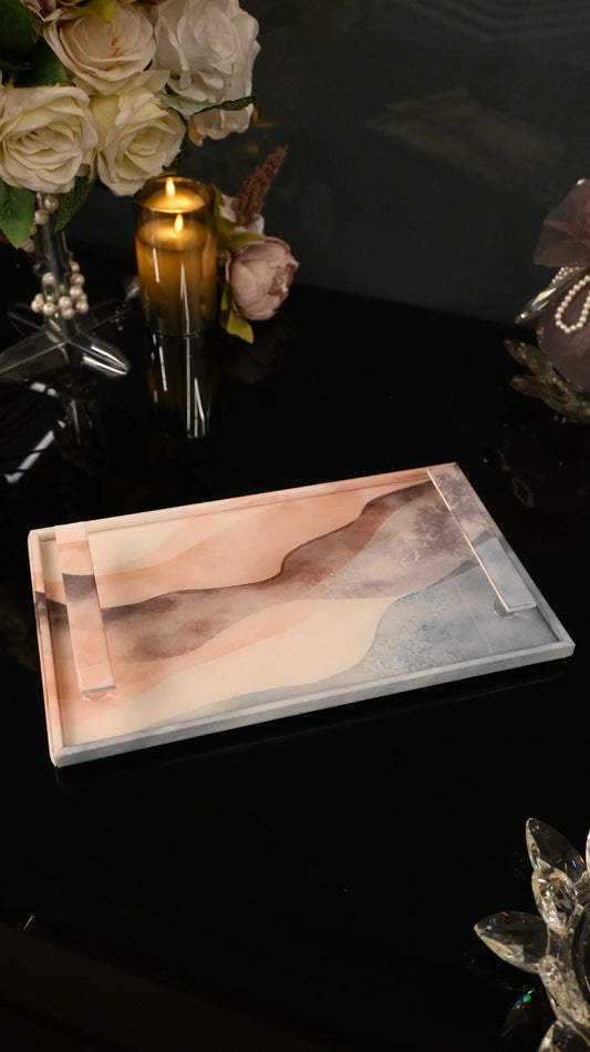 Terra Mist: Rectangular Border Tray