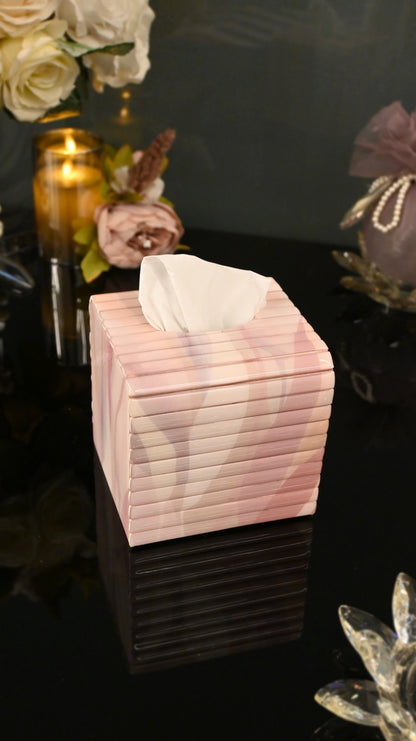 Pink Bloom: Flexi Square Tissue Box