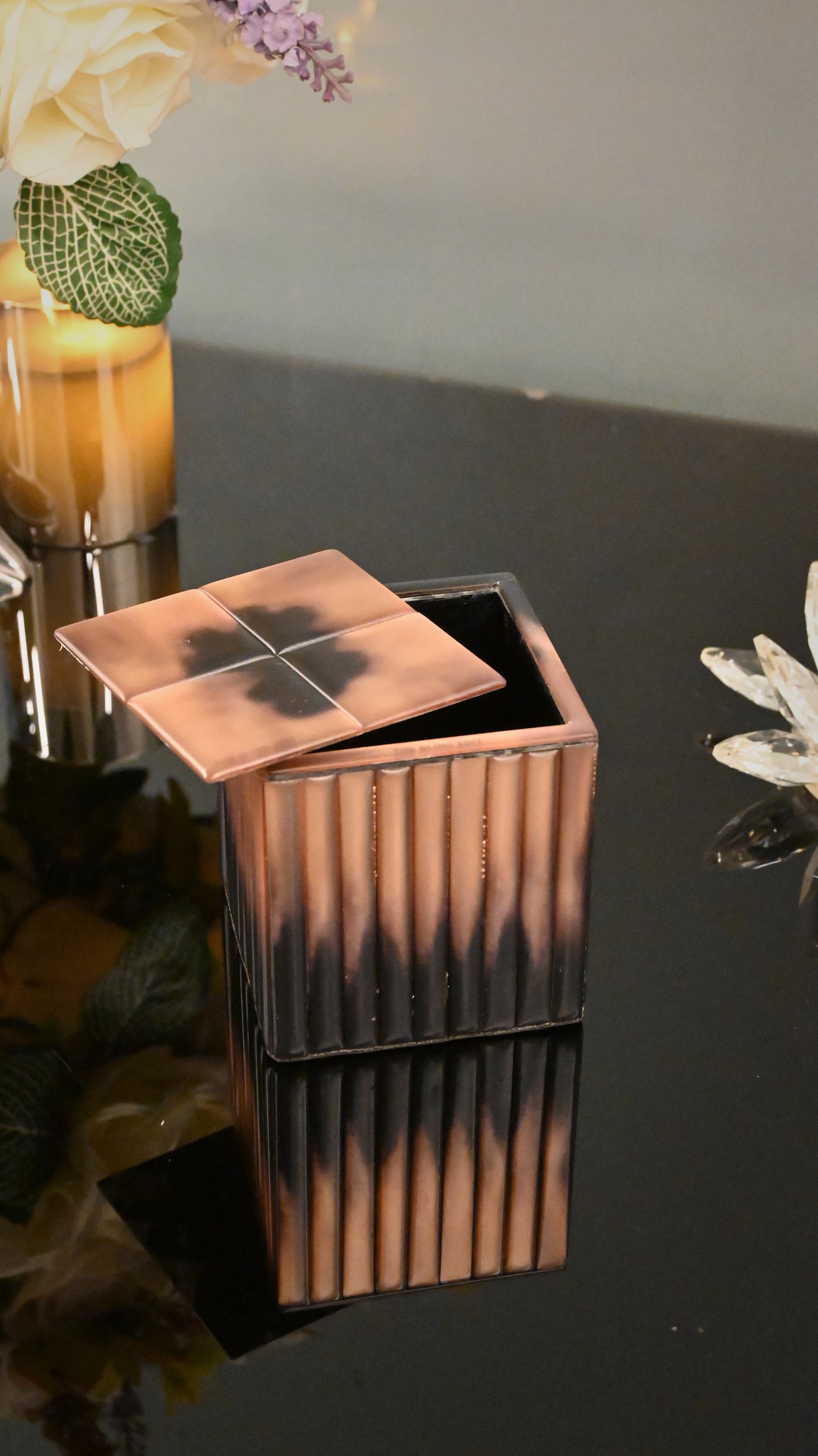 Metallic Rosegold: Storage Jar