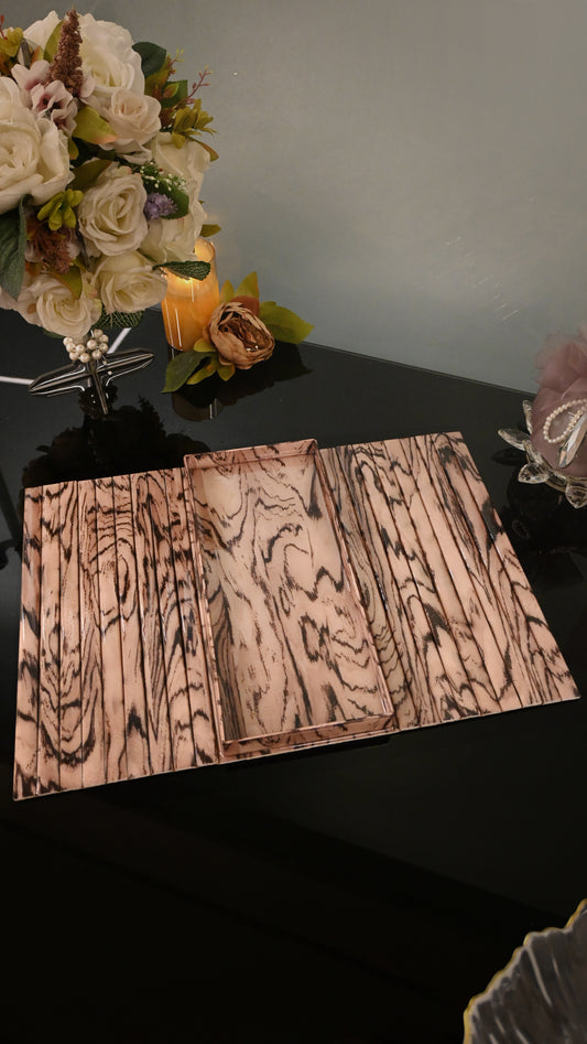 Oak Elegance: Sofa Tray
