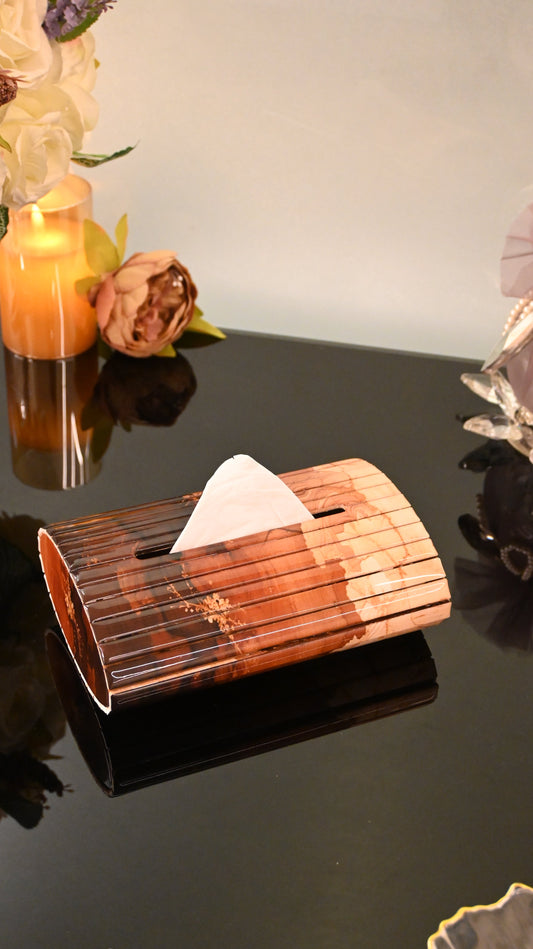 Golden Fade: Flexi Oval Tissue Box