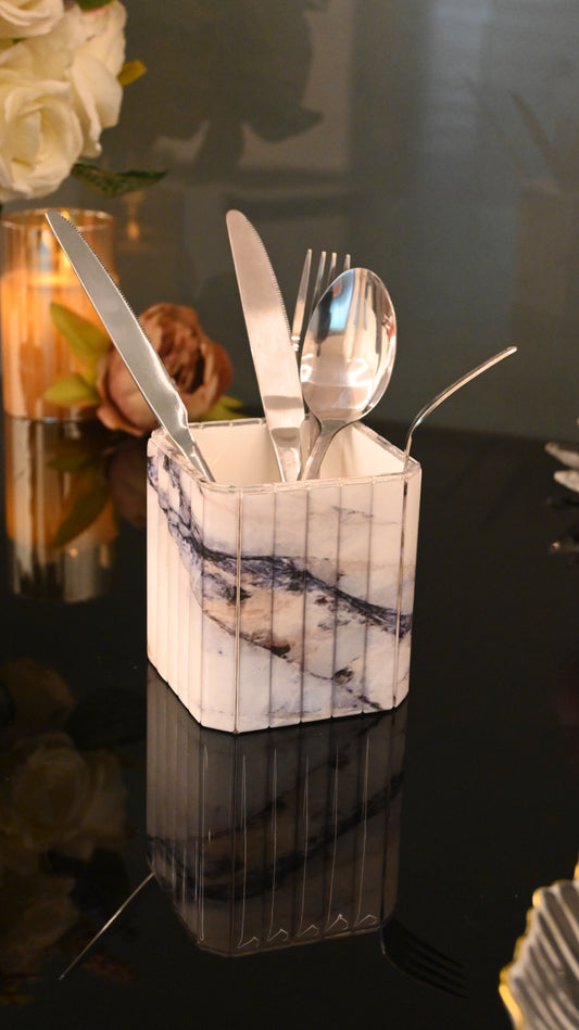 Italian Marble: Cutlery Holder