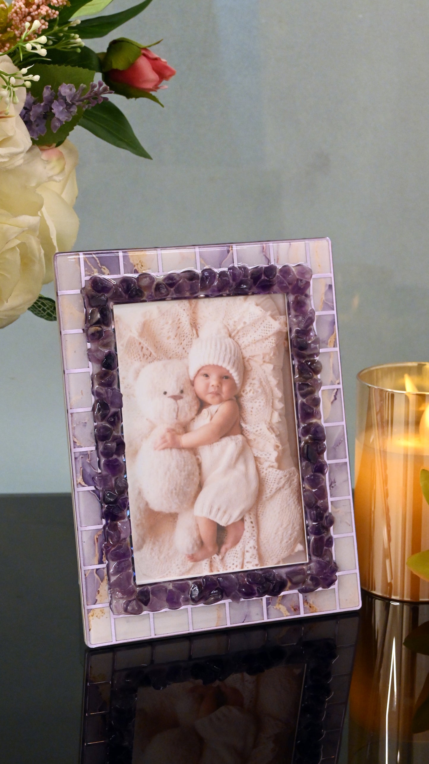 Stones Purple: Photo Frame