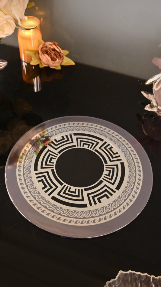 Regal Metalic Silver: Round Placemat