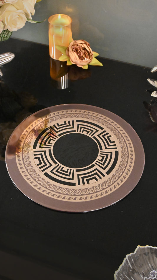 Regal Metalic Rose Gold: Round Placemat