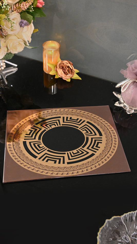 Regal Metalic Rose Gold: Rectangular Placemat