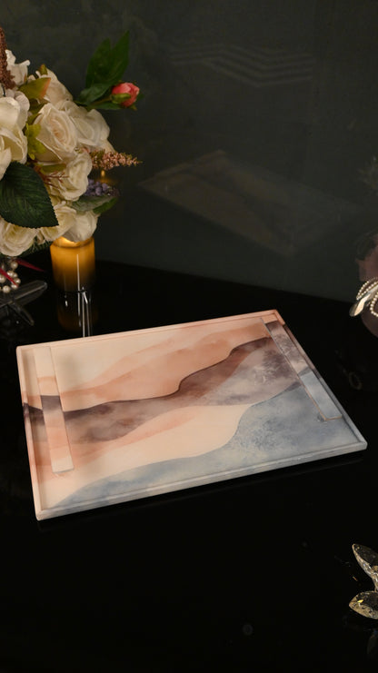 Terra Mist: Rectangular Border Tray