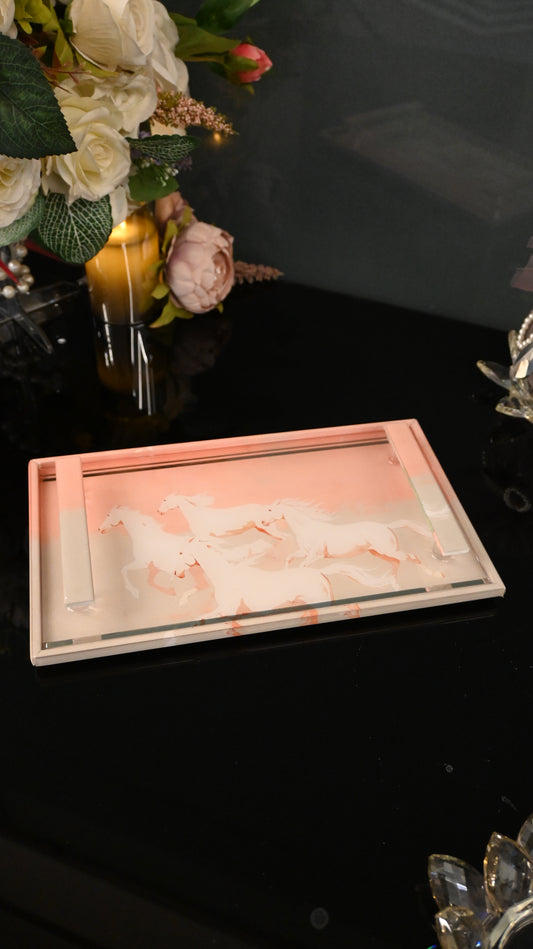Stallion: Rectangular Border Tray