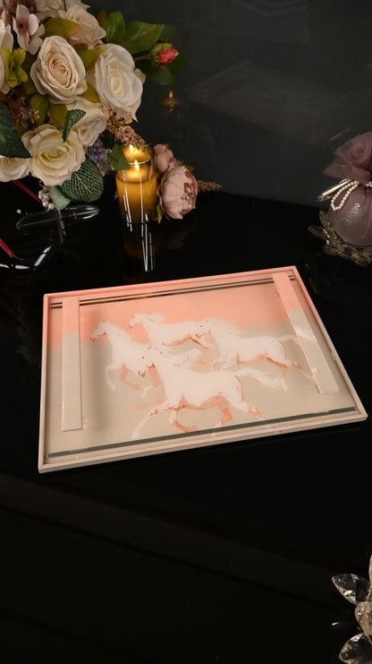 Stallion: Rectangular Border Tray
