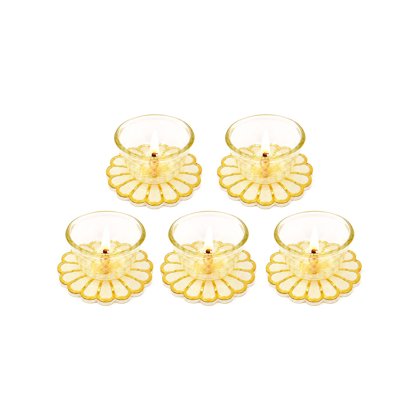 Daisy Gold: Diyas (Set Of 5)
