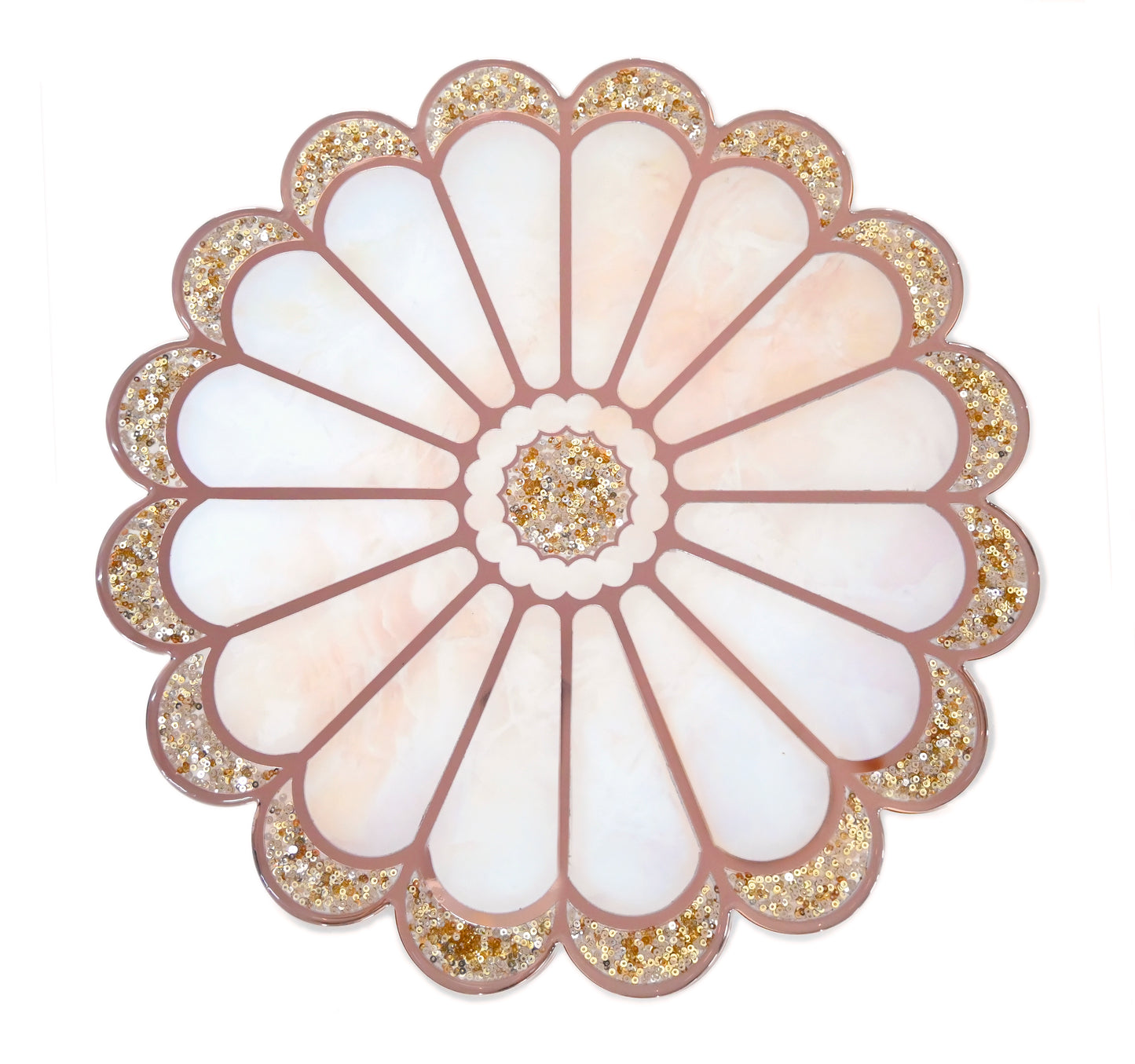 Daisy Rose Gold: Round Placemat