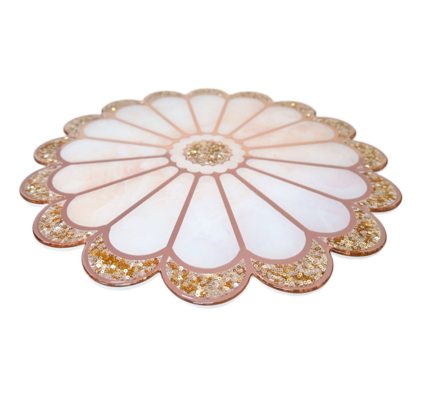 Daisy Rose Gold: Round Placemat