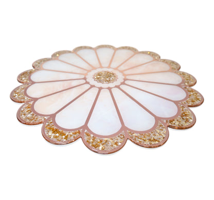 Daisy Rose Gold: Round Placemat