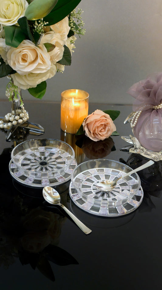 Blue Web: Bowl (Set Of 2)