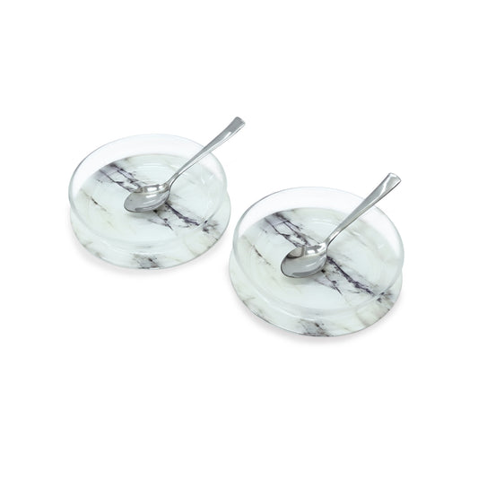 Italian Marble: Dessert Bowls (Set of 2)