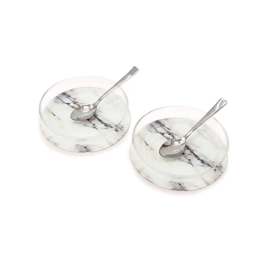 Italian Marble: Dessert Bowls (Set of 2)