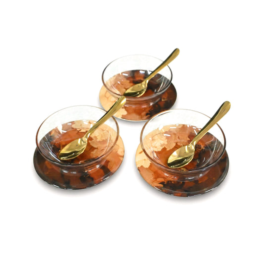 Golden Fade: Dip Bowls (Set of 3)