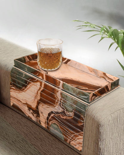 Earth Marble: Sofa Tray
