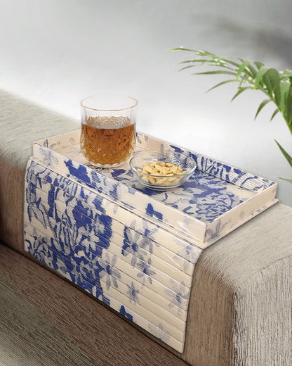 Floral Blue: Flexi Sofa Tray