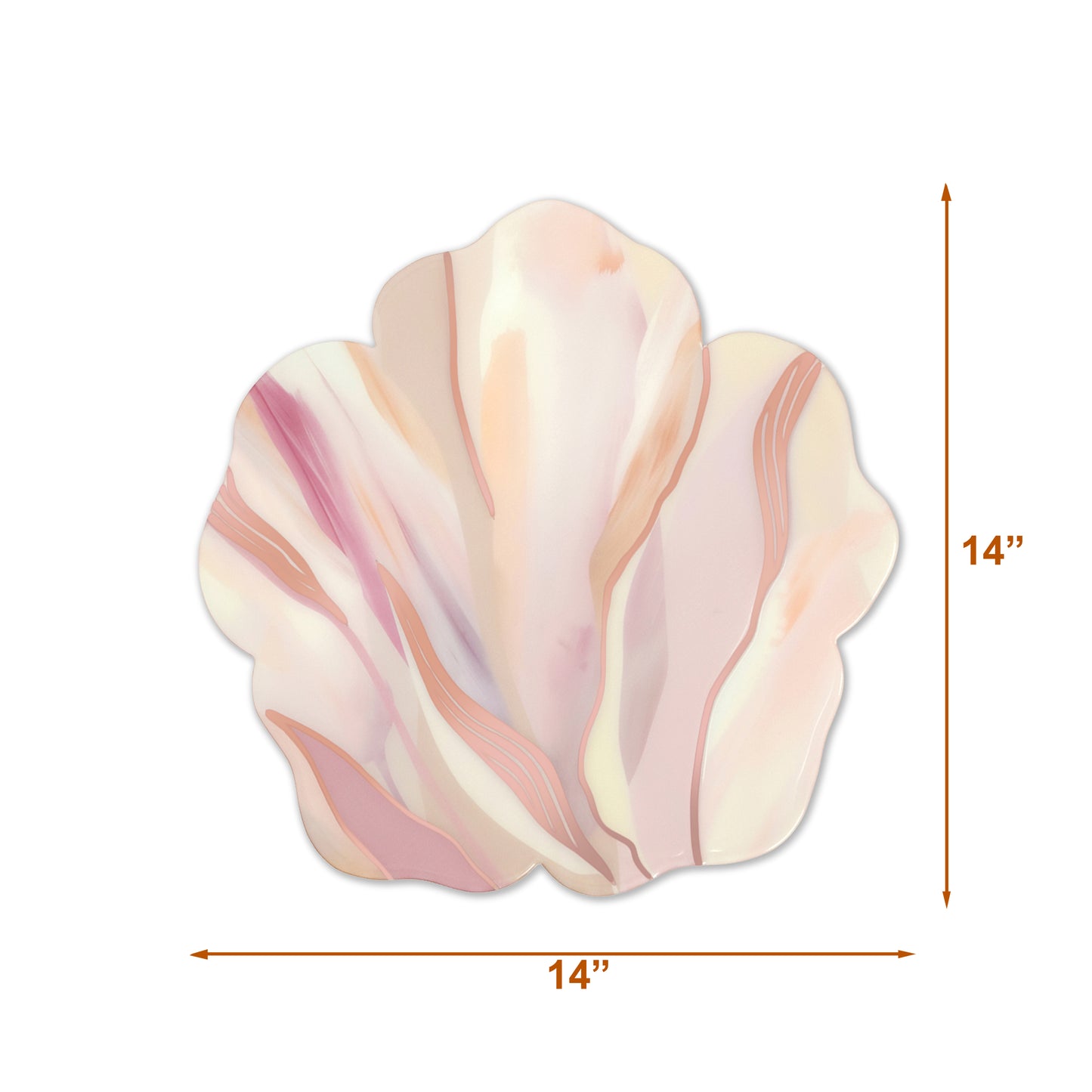 Pink Bloom: Flower Placemat with Rosegold Mirror