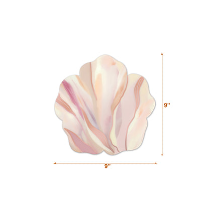 Pink Bloom: Flower Placemat with Rosegold Mirror