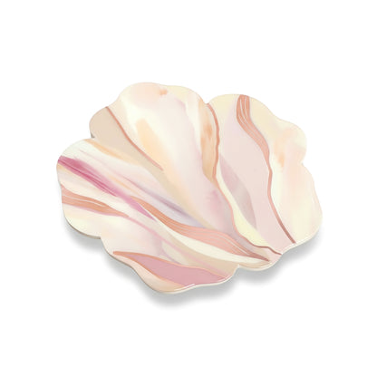 Pink Bloom: Flower Placemat with Rosegold Mirror