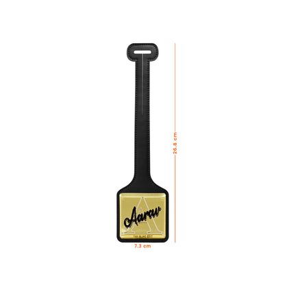 Golden Black PU Luggage Tag (Set of 2)
