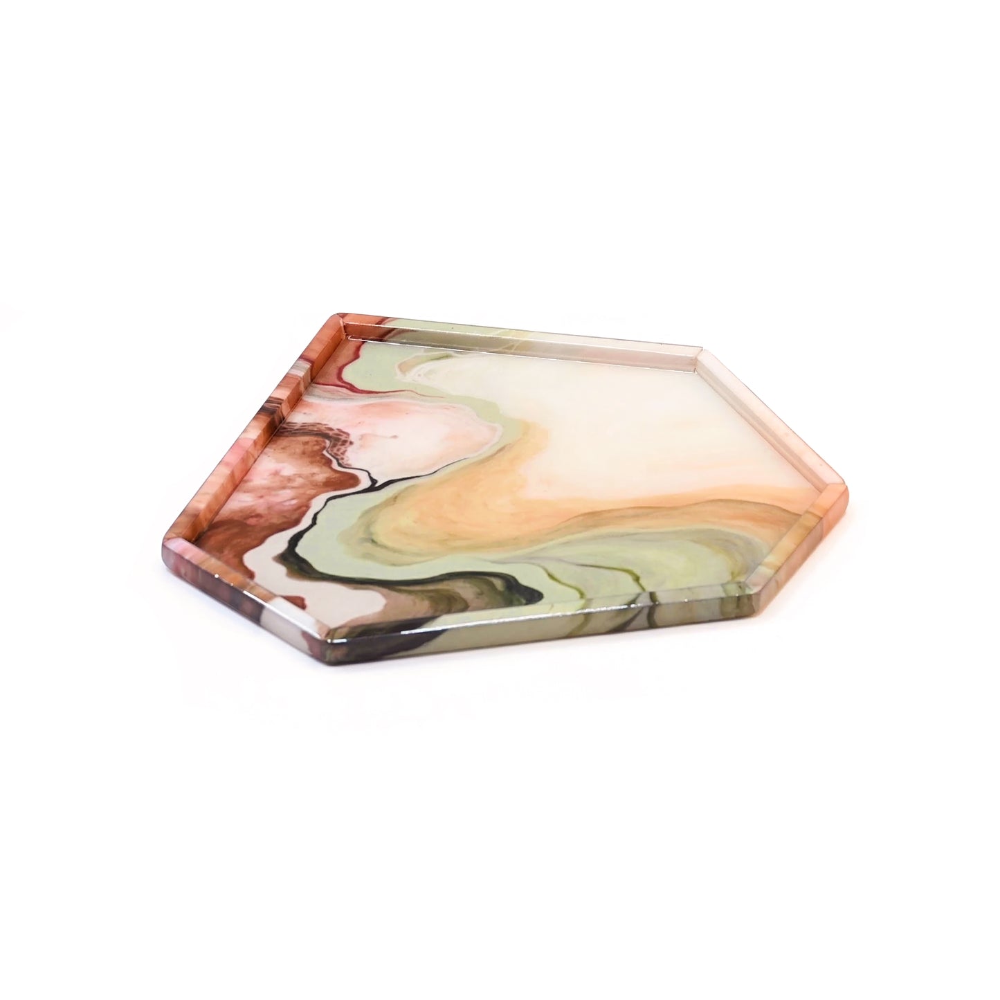Desert Symphony: Hexagonal Platter Tray
