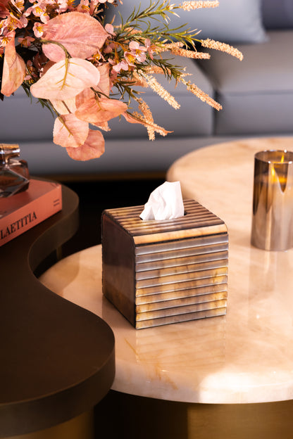 Metallic Silver: Flexi Mini Square Tissue Box